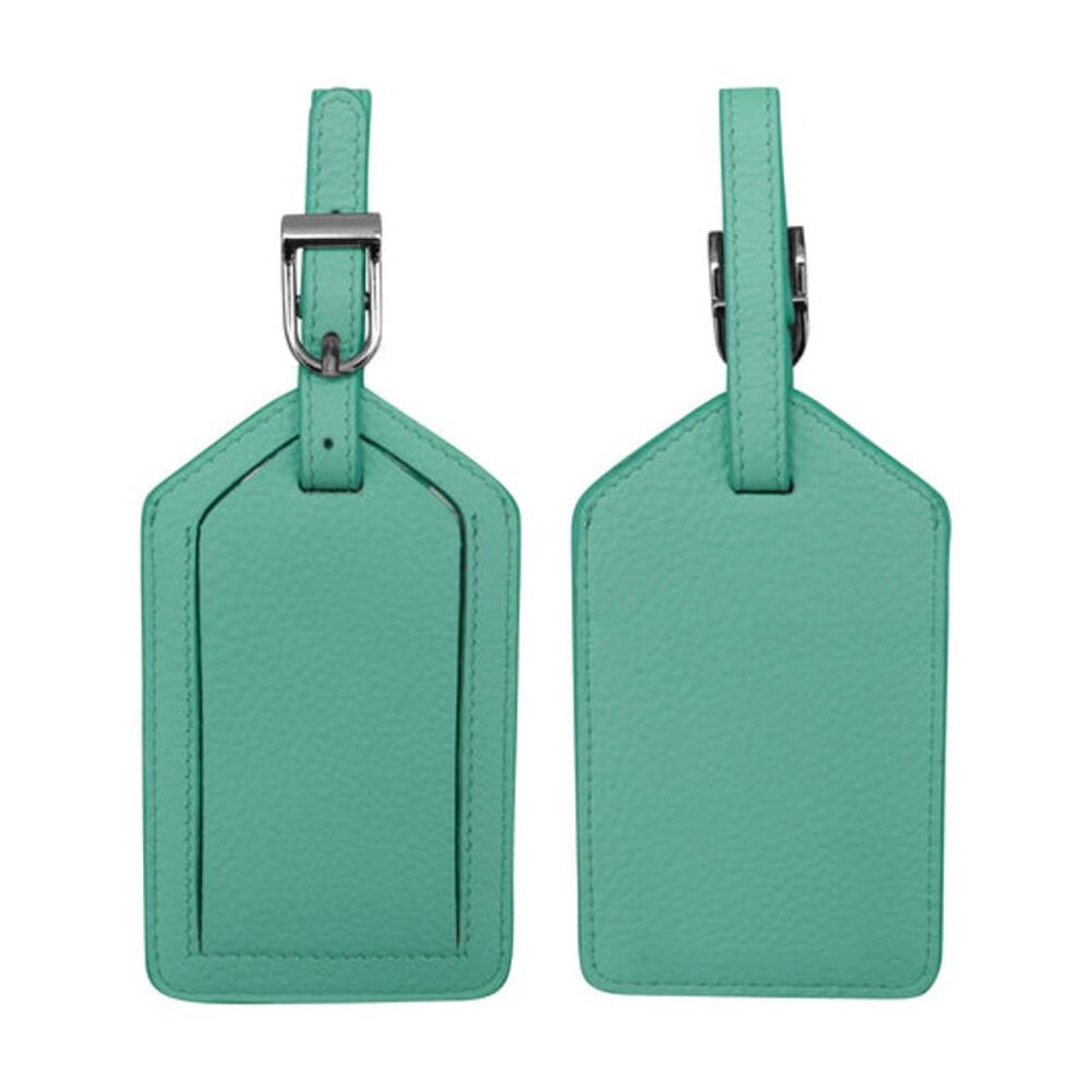 Leather Luggage Tag | Turquoise